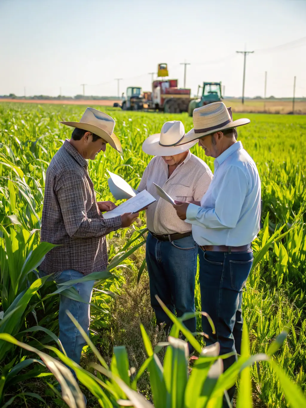 A photograph of association members collaborating with local farmers to protect crops from wildlife damage, highlighting community cooperation.