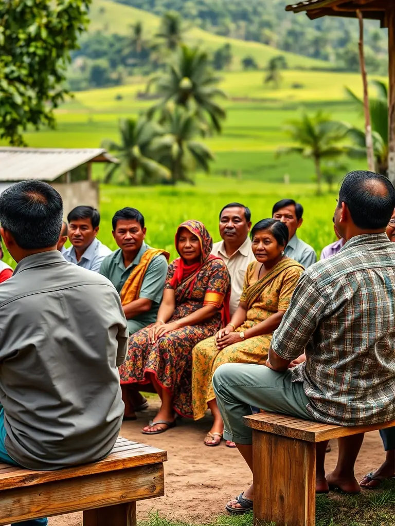 A picture of community members attending an educational workshop on wildlife conservation organized by the association.